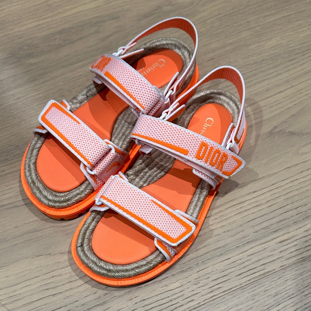 Dior Orange Sandals Size 37